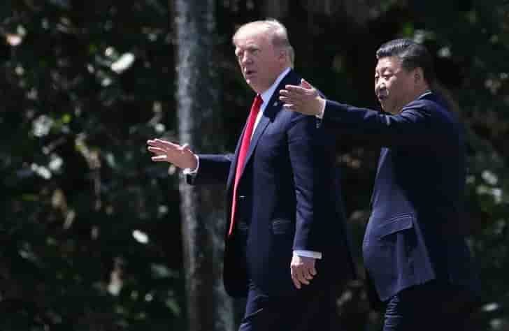 A l'issue d'un sommet cordial avec xi, trump salue des progres