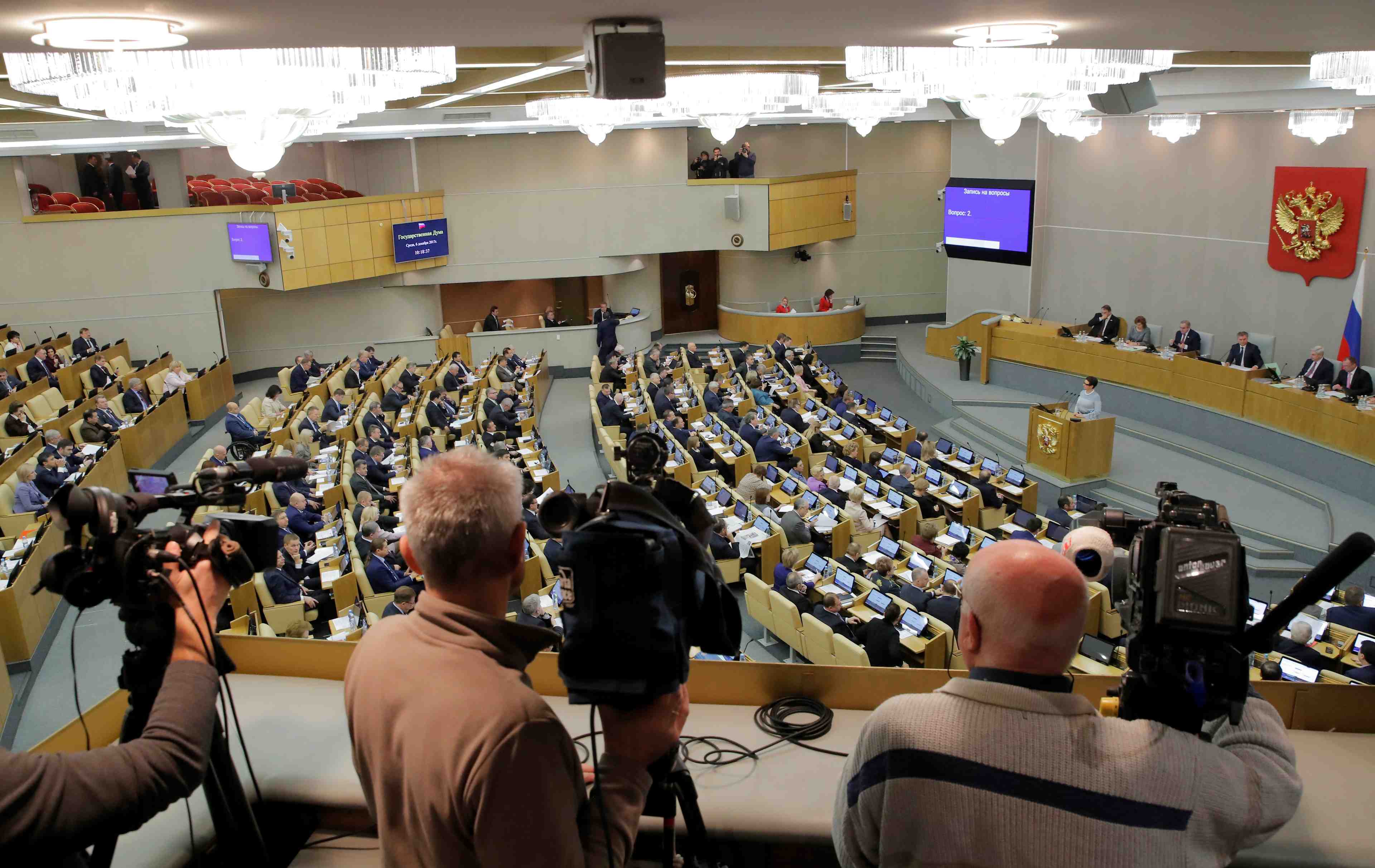 Des medias americains interdits d'entree au parlement russe