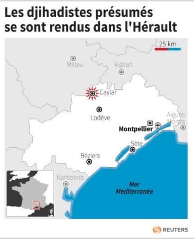 Les trois djihadistes présumés se sont rendus