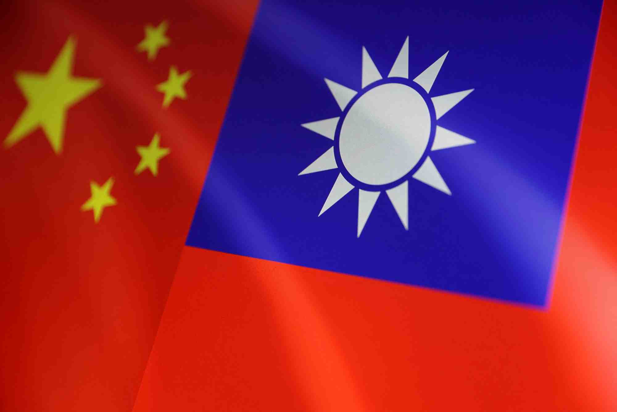 Drapeaux chinois et taiwanais