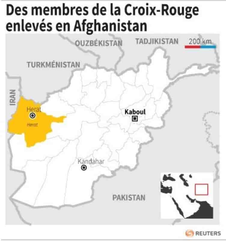 Cinq membres du CICR enlevés dans l'ouest de l'Afghanistan