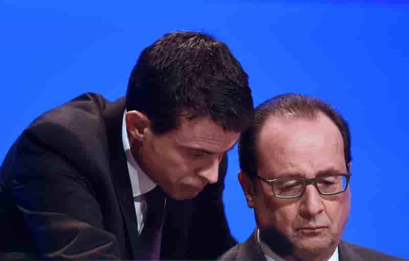 La confiance en francois hollande et manuel valls en nette baisse