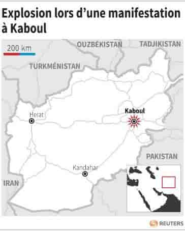 Explosion lors d’une manifestation a kaboul