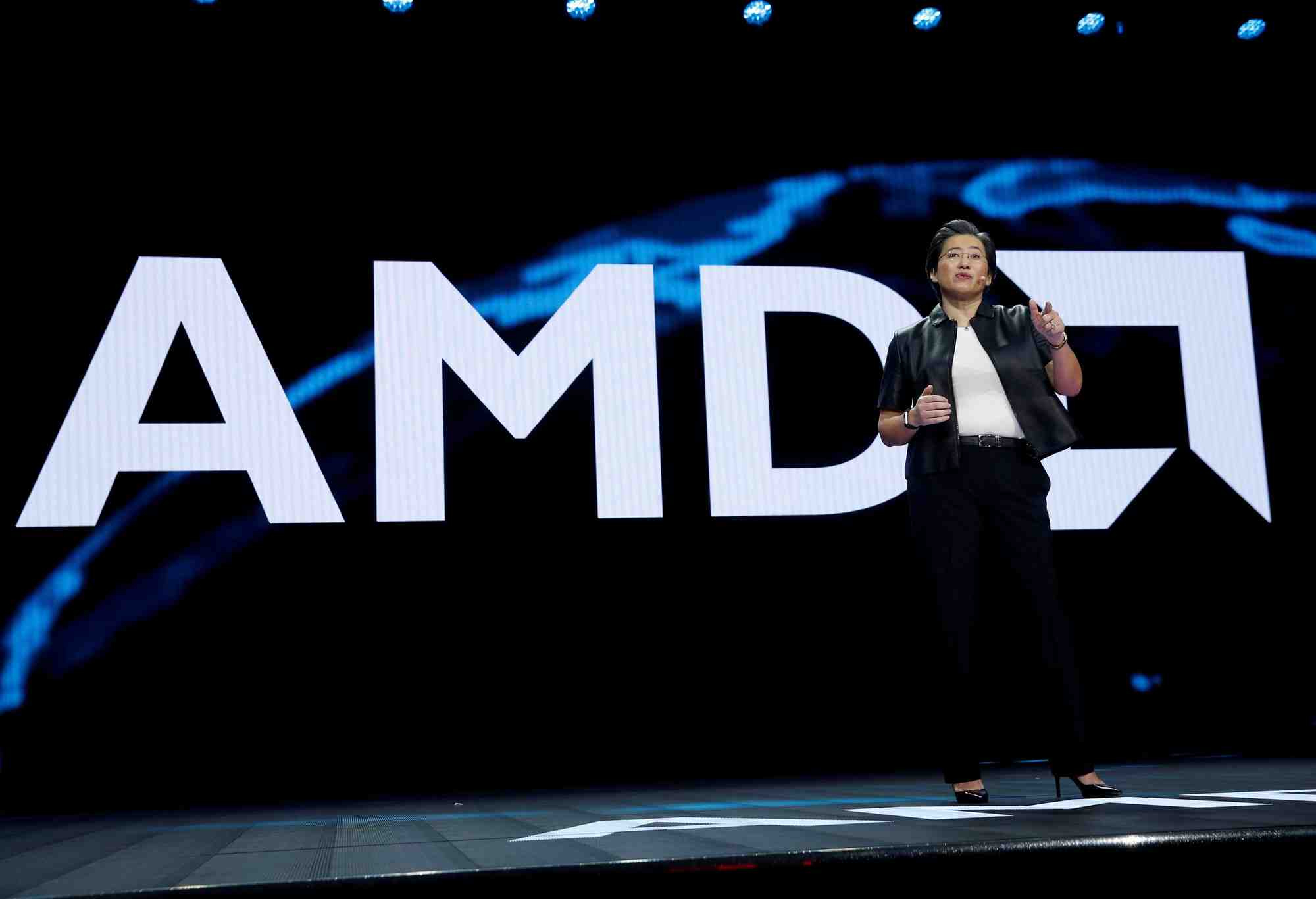 Lisa su, presidente et directrice generale d'amd, prononce un discours liminaire lors du ces 2019 a las vegas