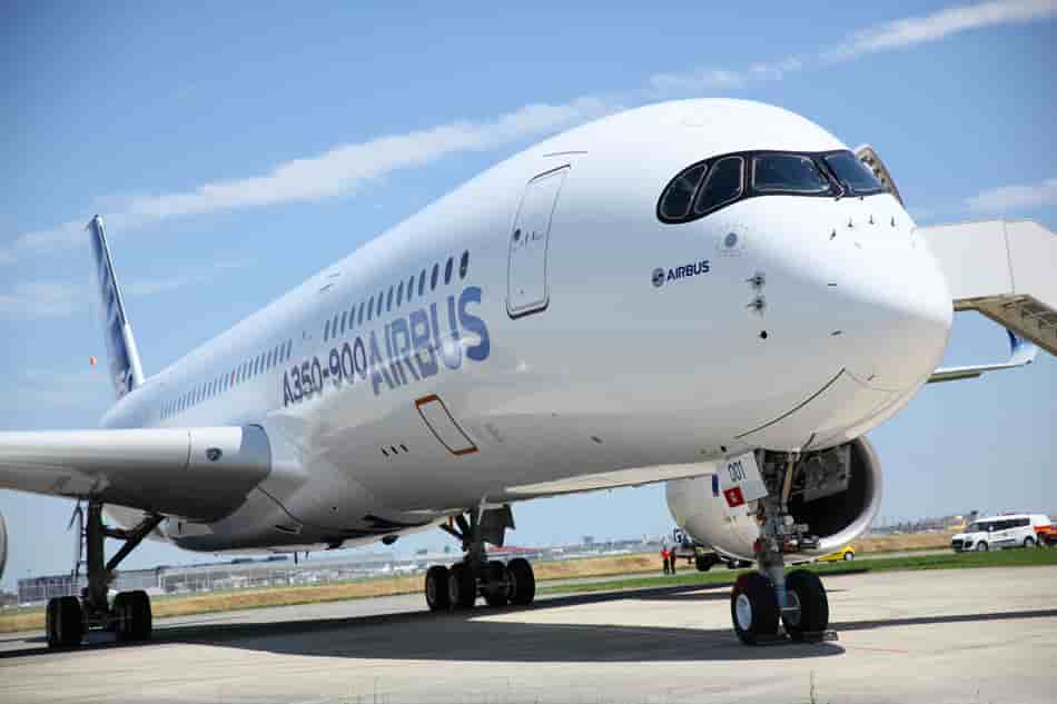 Le 1er vol de l'A350 à Toulouse