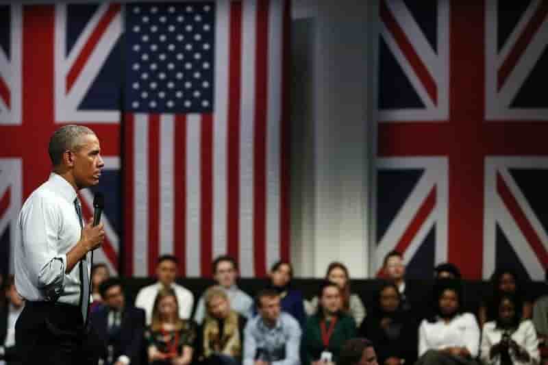 Barack obama met en garde la jeunesse britannique en cas de brexit
