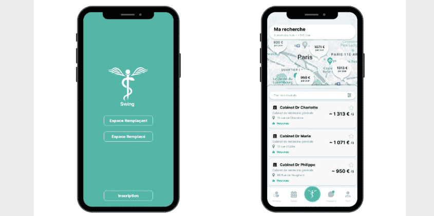 La startup Swing propose de faciliter les remplacements de médecins généralistes via une application.