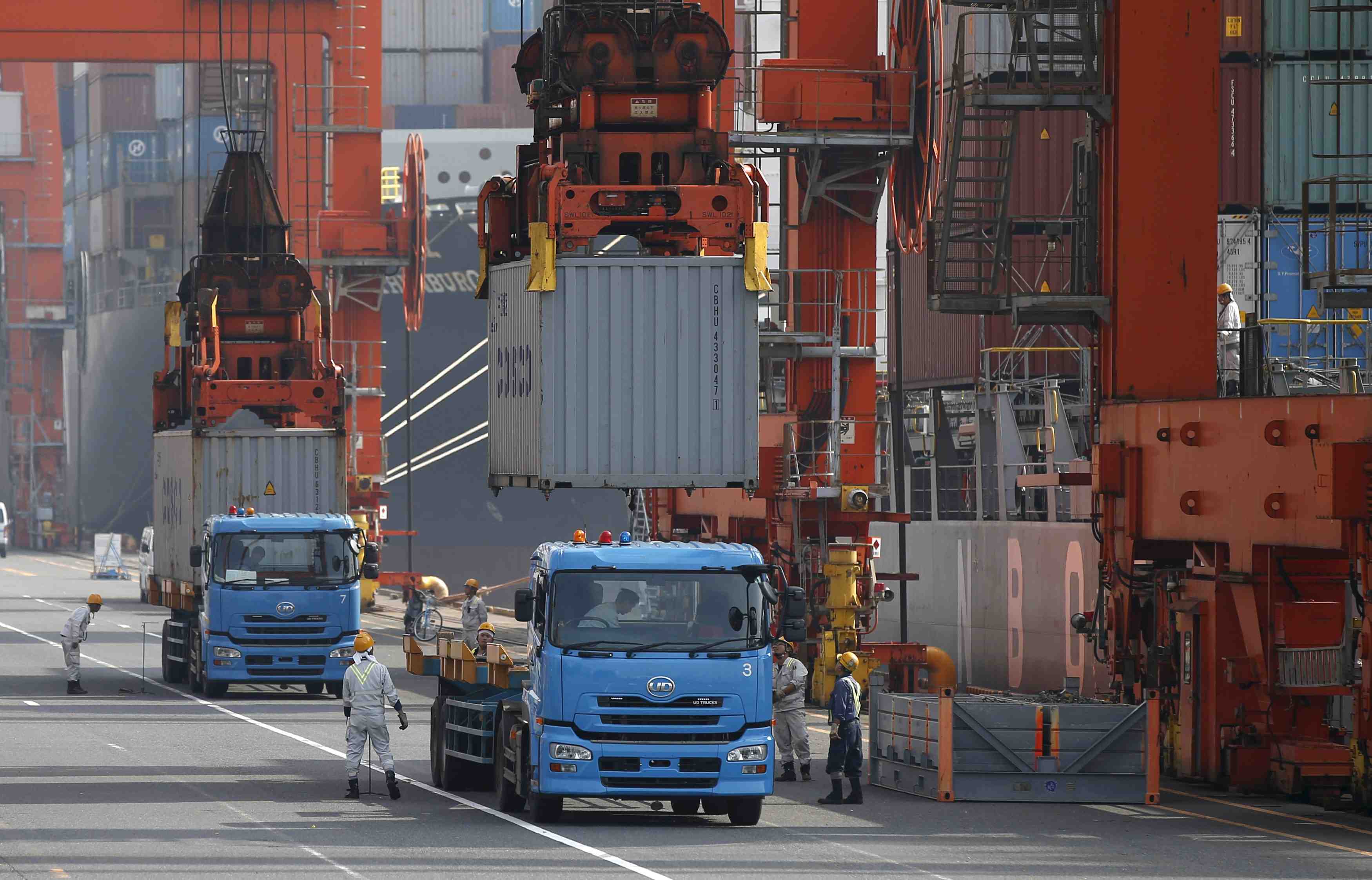 Net ralentissement de la croissance des exportations japonaises