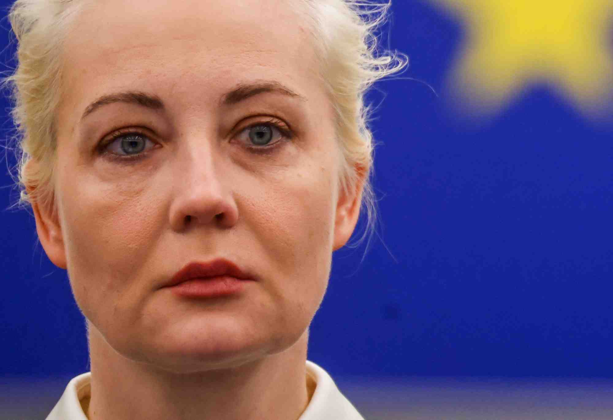 Ioulia navalnaya s'adresse au parlement europeen, a strasbourg
