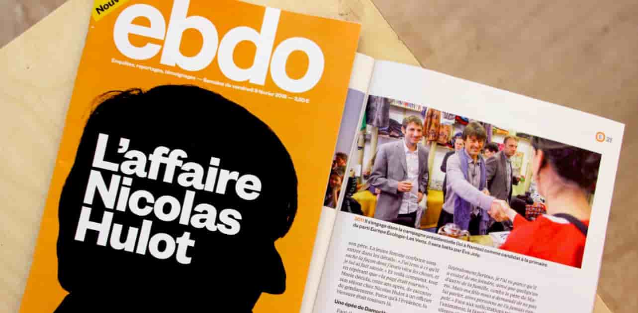 Ebdo, magazine, couverture, Hulot,
