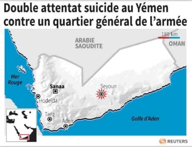 Al Qaïda revendique un double attentat suicide au Yémen