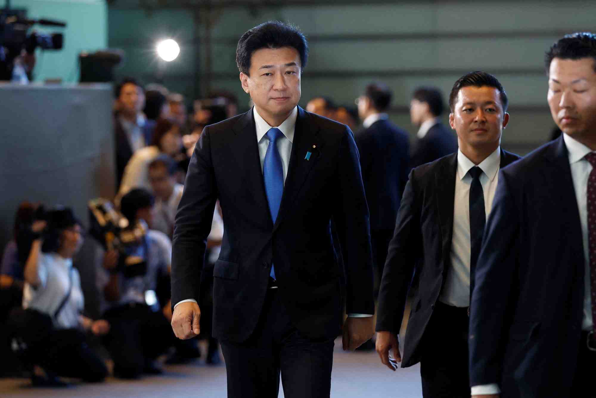 Le ministre japonais de la defense, minoru kihara