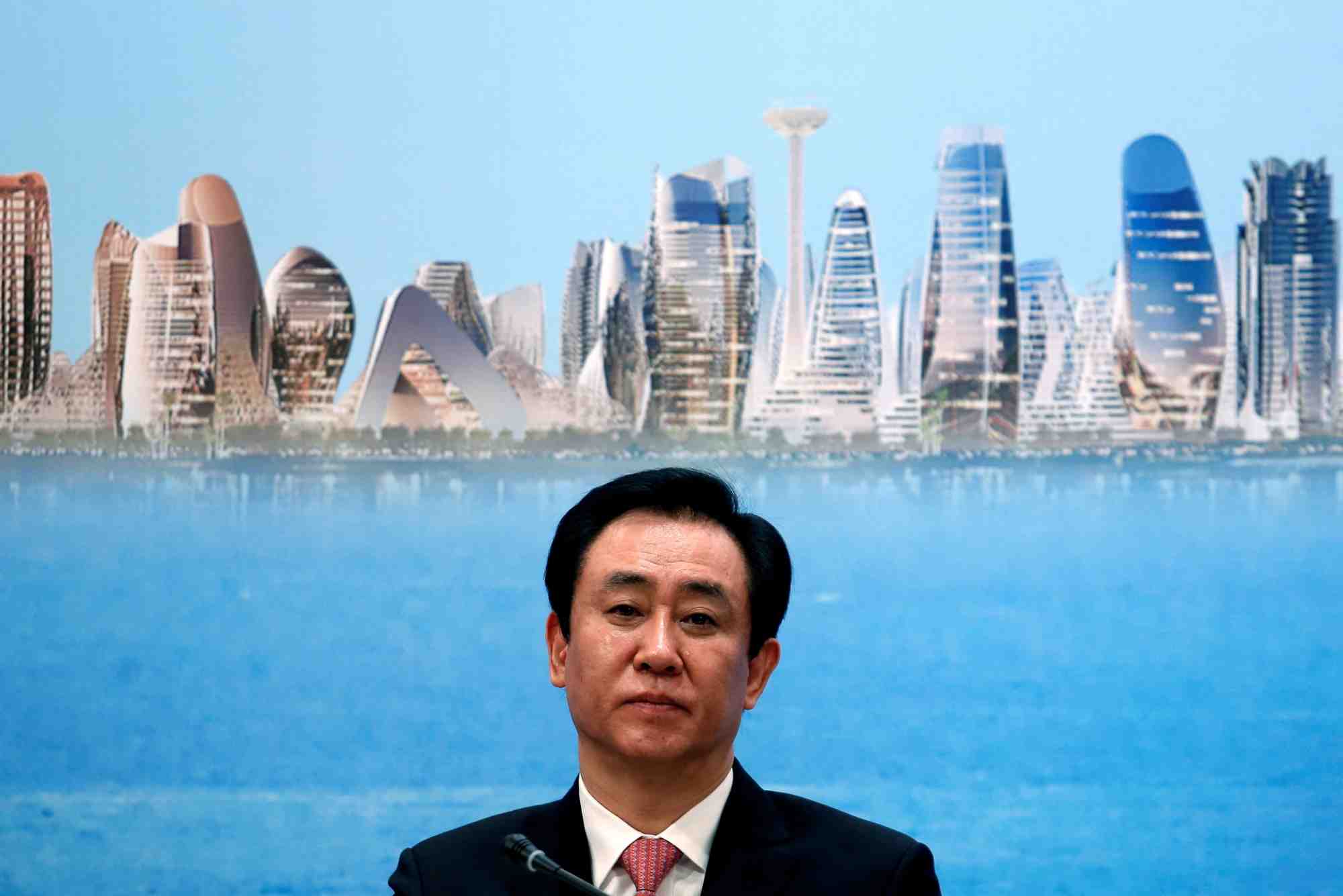 Le president du groupe chinois evergrande, hui ka yan
