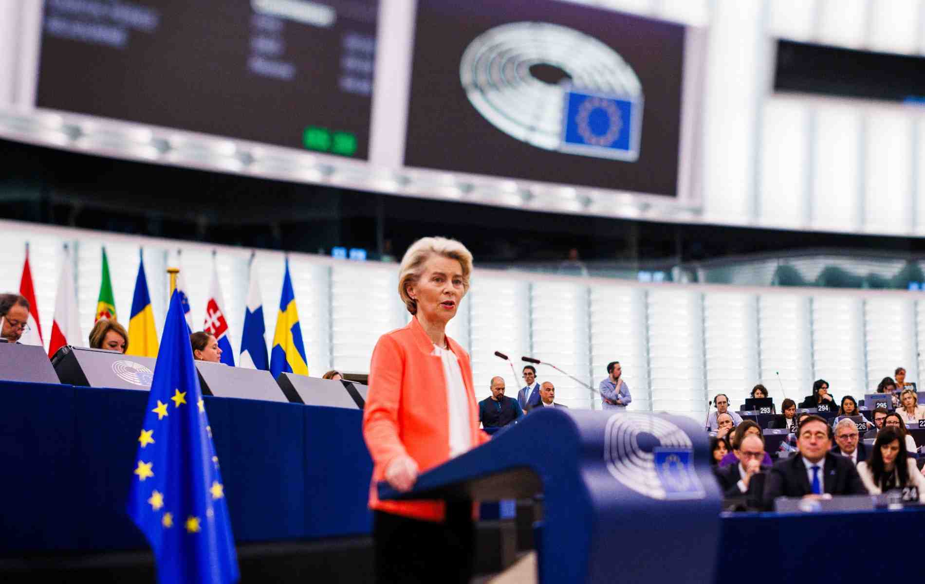 Ursula von der Leyen prononçait ce mercredi son discours sur l'état de l'Union devant les eurodéputés, réunis dans l'hémicycle à Strasbourg ce mercredi 13 septembre.