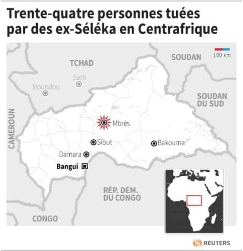 Trente-quatre personnes tuées par des ex-Séléka en Centrafrique