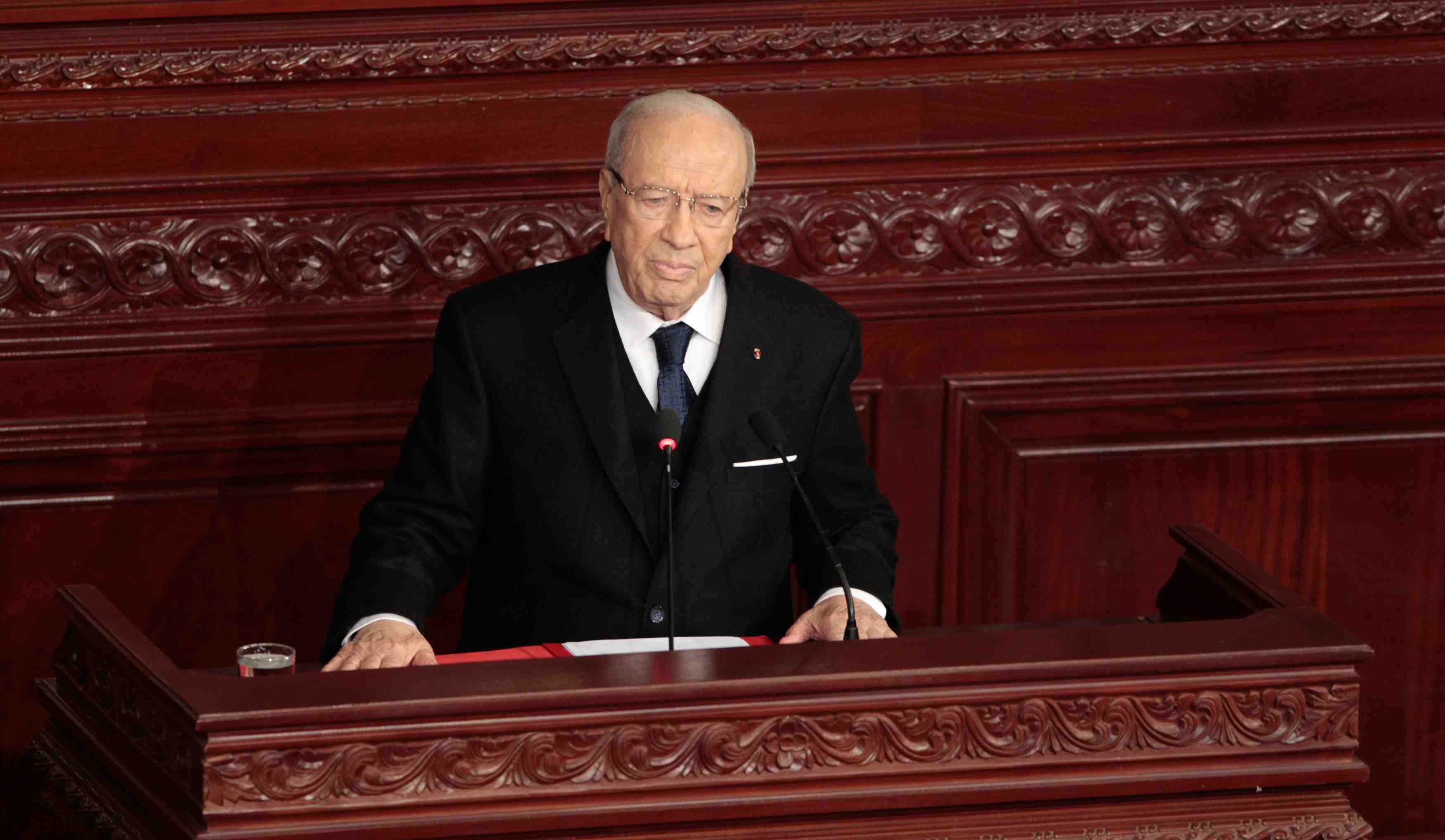 Prestation de serment du nouveau president tunisien