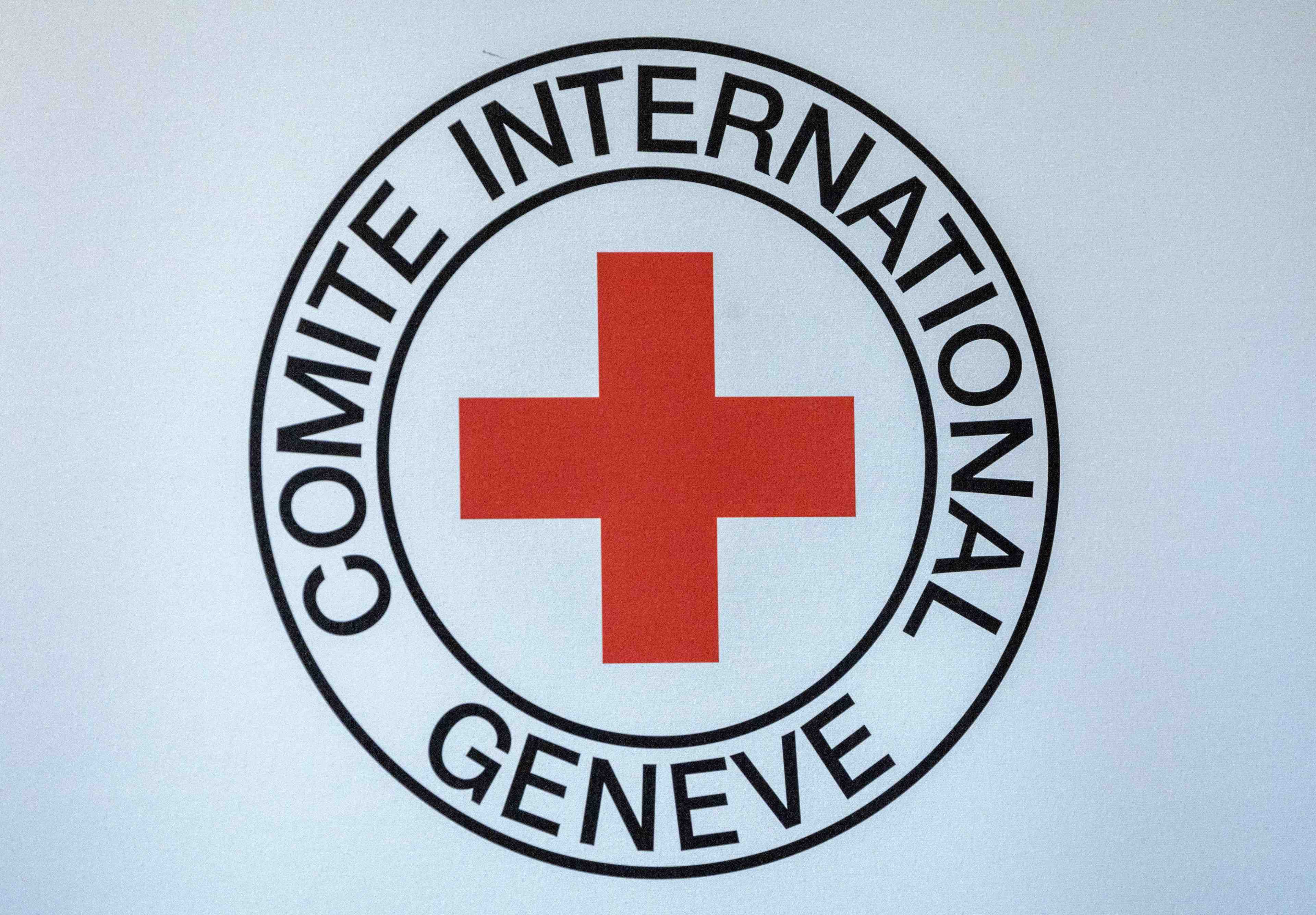 Le logo du comite international de la croix-rouge (cicr) a geneve, en suisse