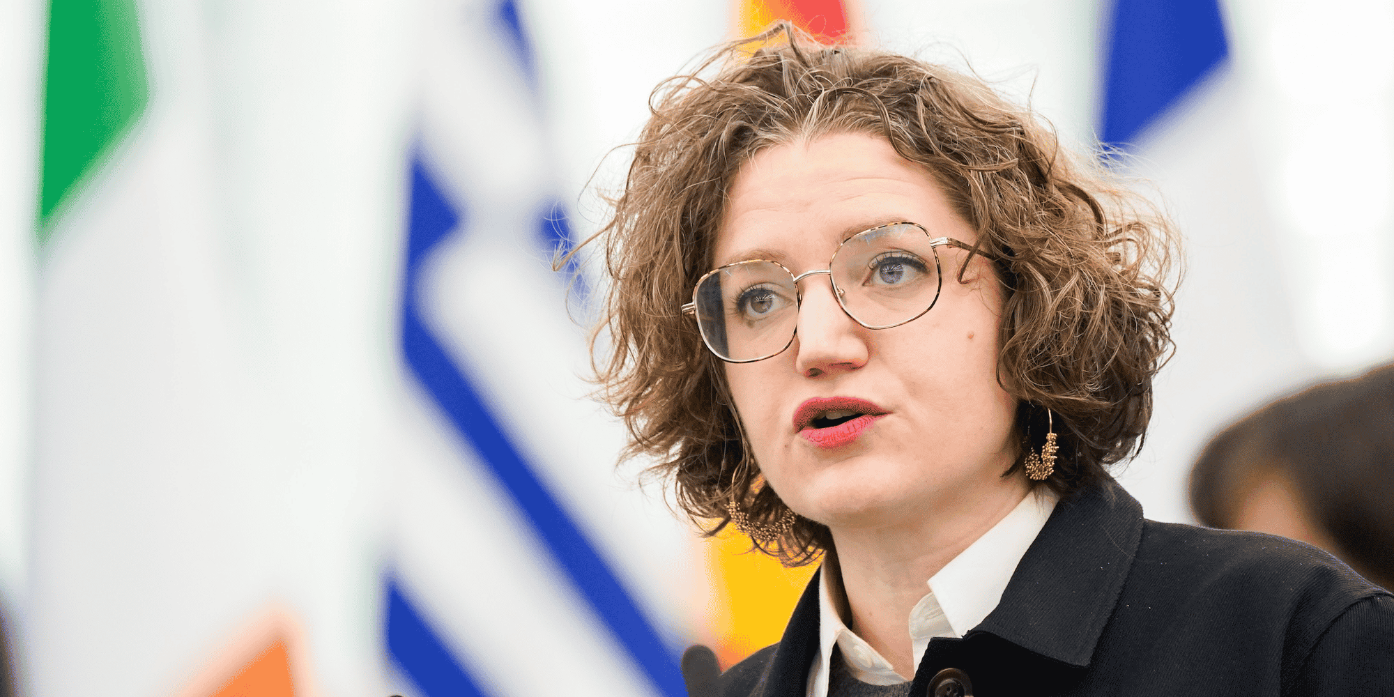 Marie Toussaint, vice-présidente du groupe des Verts au Parlement européen, mène la campagne EELV pour l'élection du 9 juin.