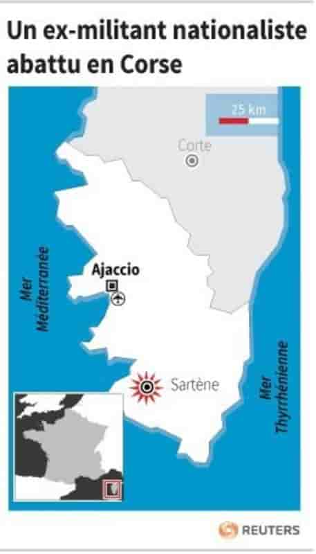 Un ancien militant nationaliste abattu en Corse-du-Sud