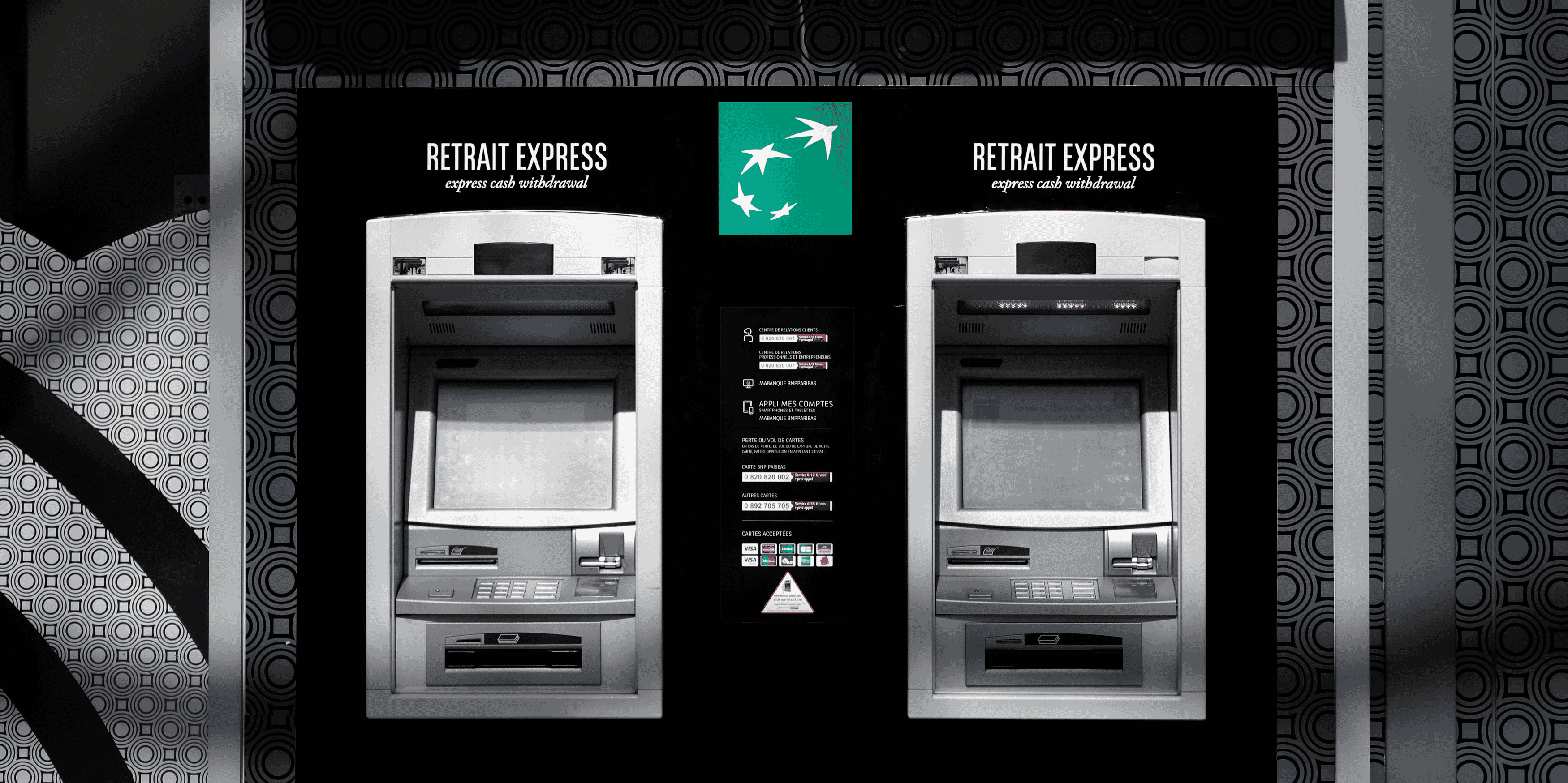 Retrait distributeur, BNP