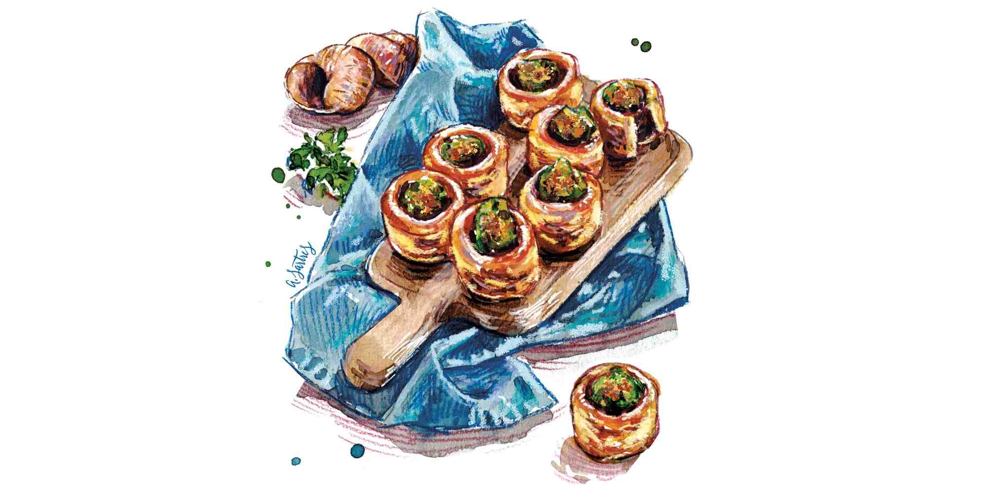 Cette semaine, découvrez les escargots en feuilleté.