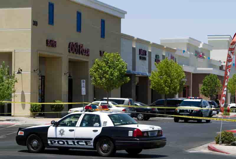 Cinq morts, dont deux policiers, dans une embuscade à Las Vegas