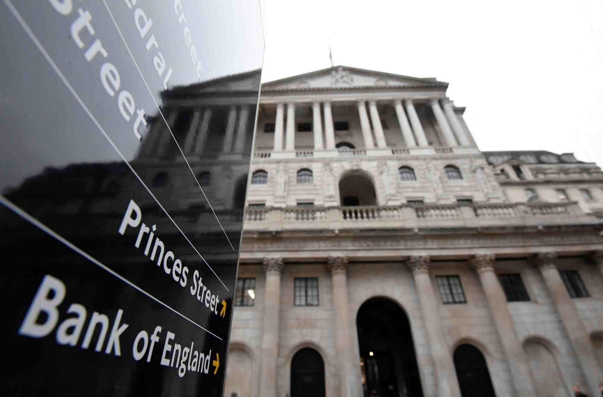 Le batiment de la banque d'angleterre (boe) a londres