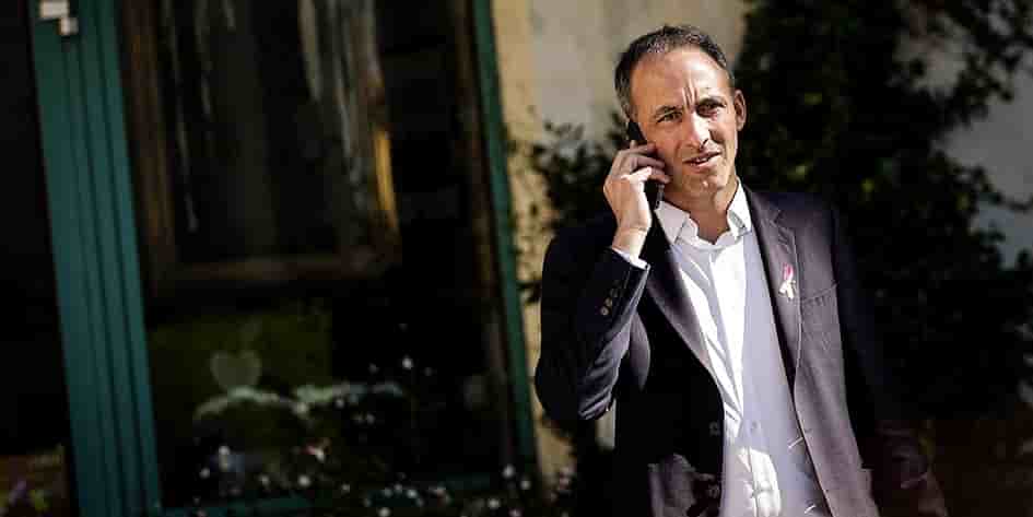 Raphaël Glucksmann à La Réole, le 5 octobre.