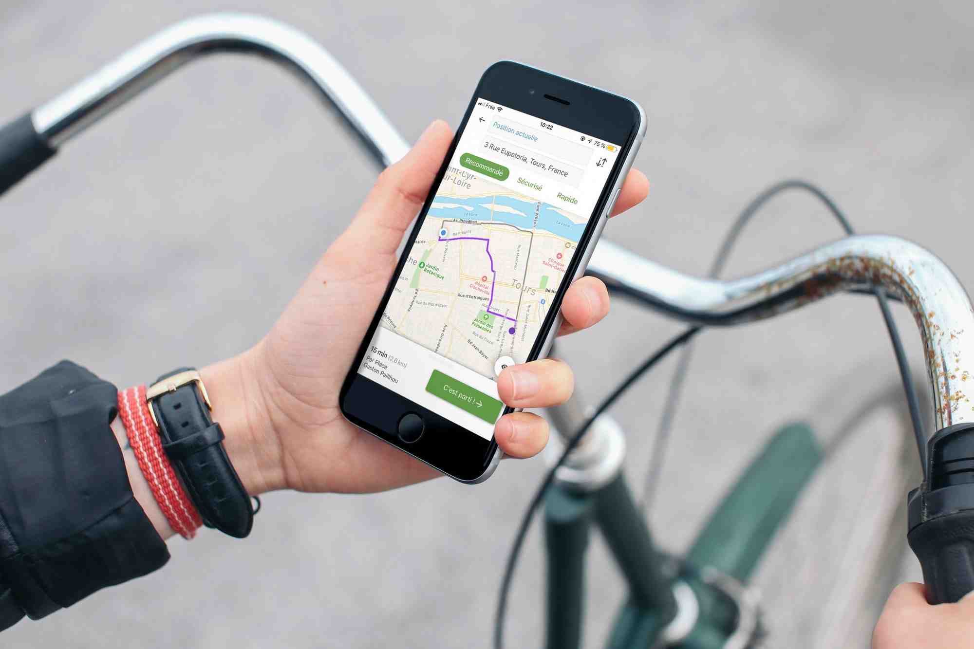 Premier marché de l'application Geovelo : l'Ile-de-France