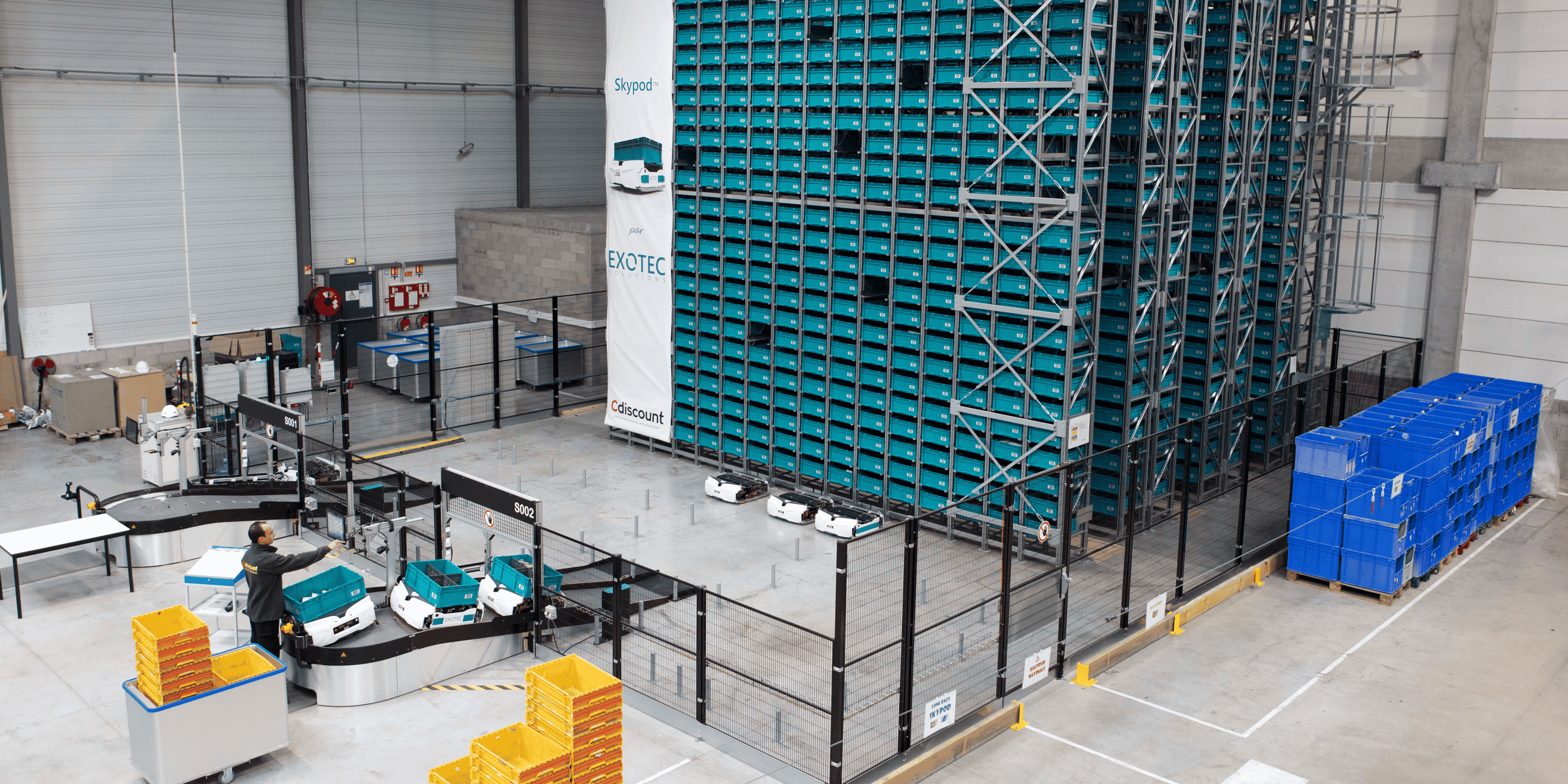 Exotec, CDiscount, robotisation, logistique, e-commerce, entrepôts,