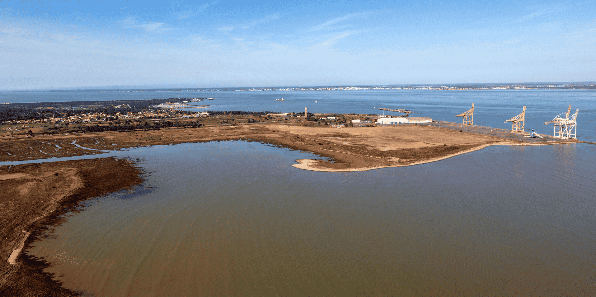 Site de la future ferme aquacole au Verdon de Pure Salmon France
