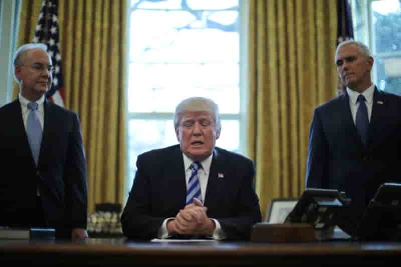 Trump se dit decu par son echec sur l'abrogation de l'obamacare