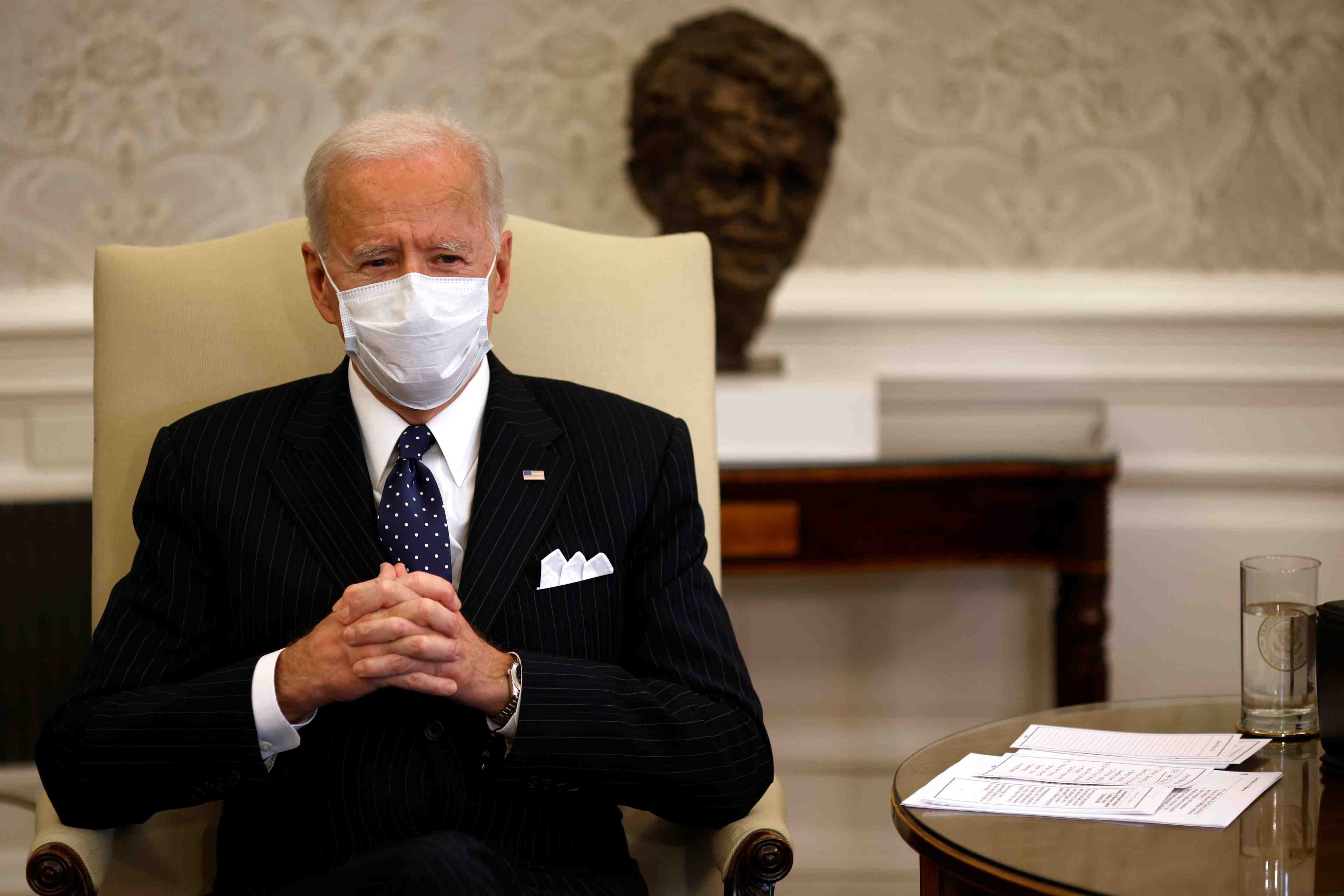 Biden dit etre d'accord avec une proposition des democrates sur le plan de relance