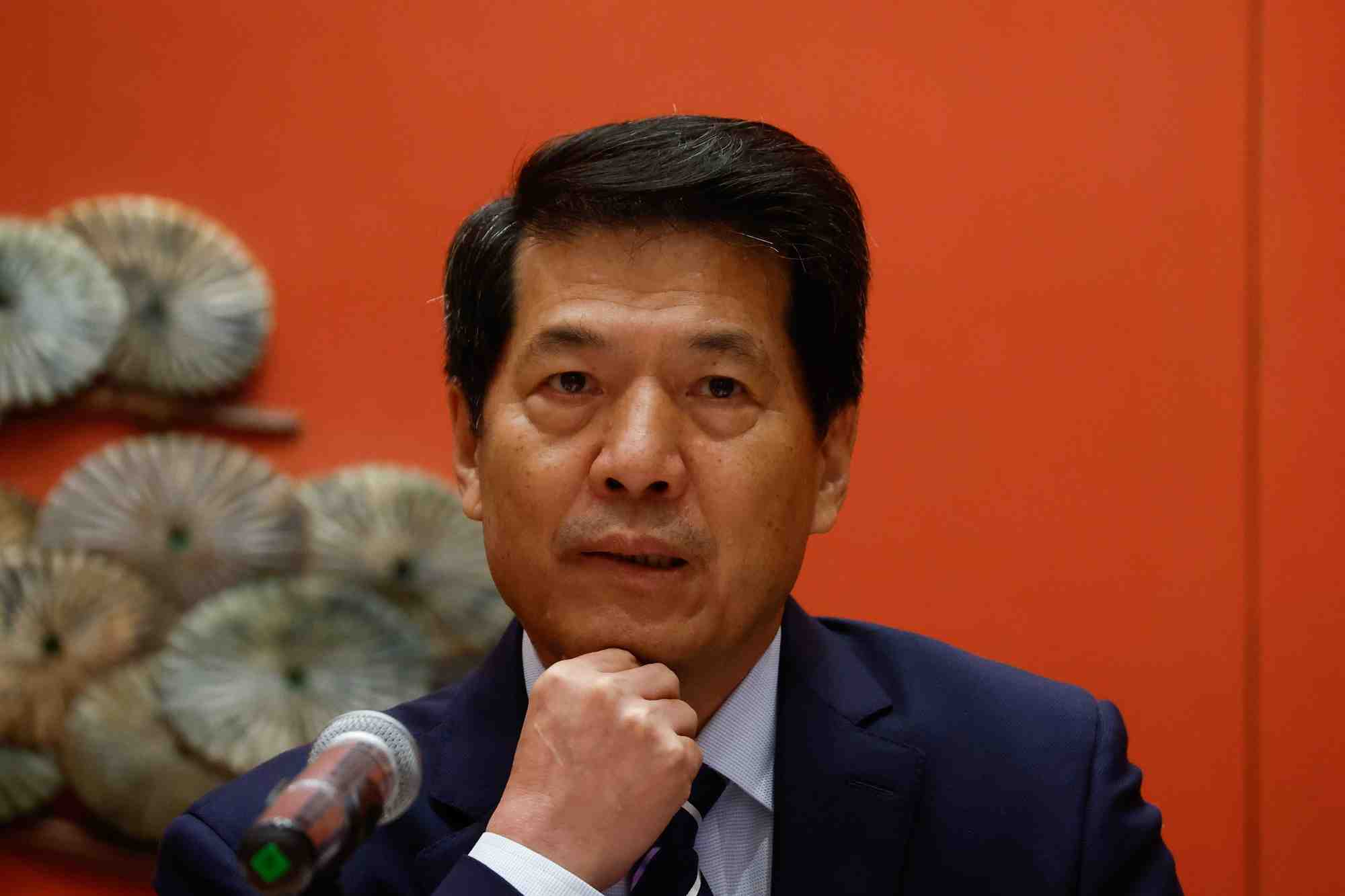 L'envoye special chinois pour les affaires eurasiennes li hui a pekin, en chine