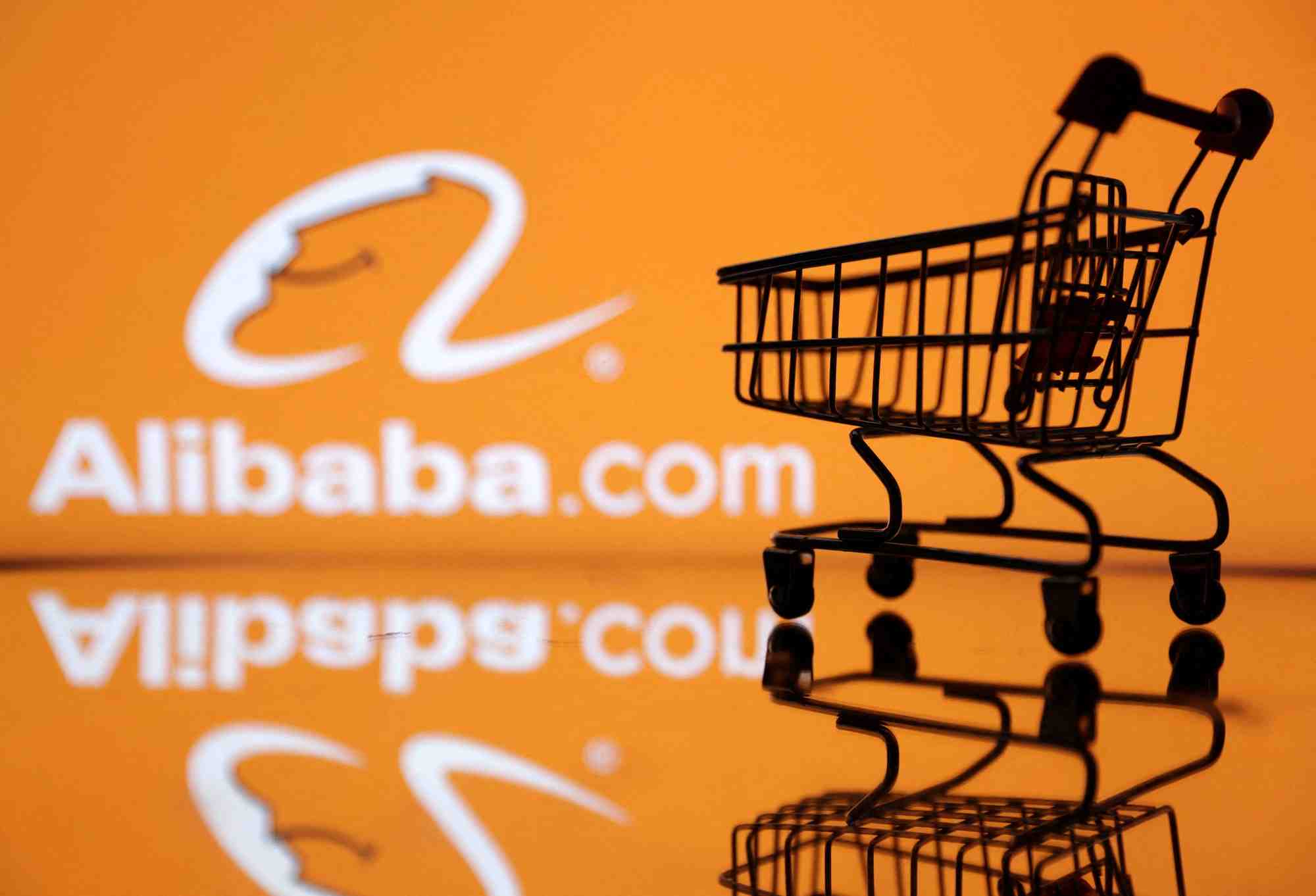 Illustration qui presente le logo d'alibaba