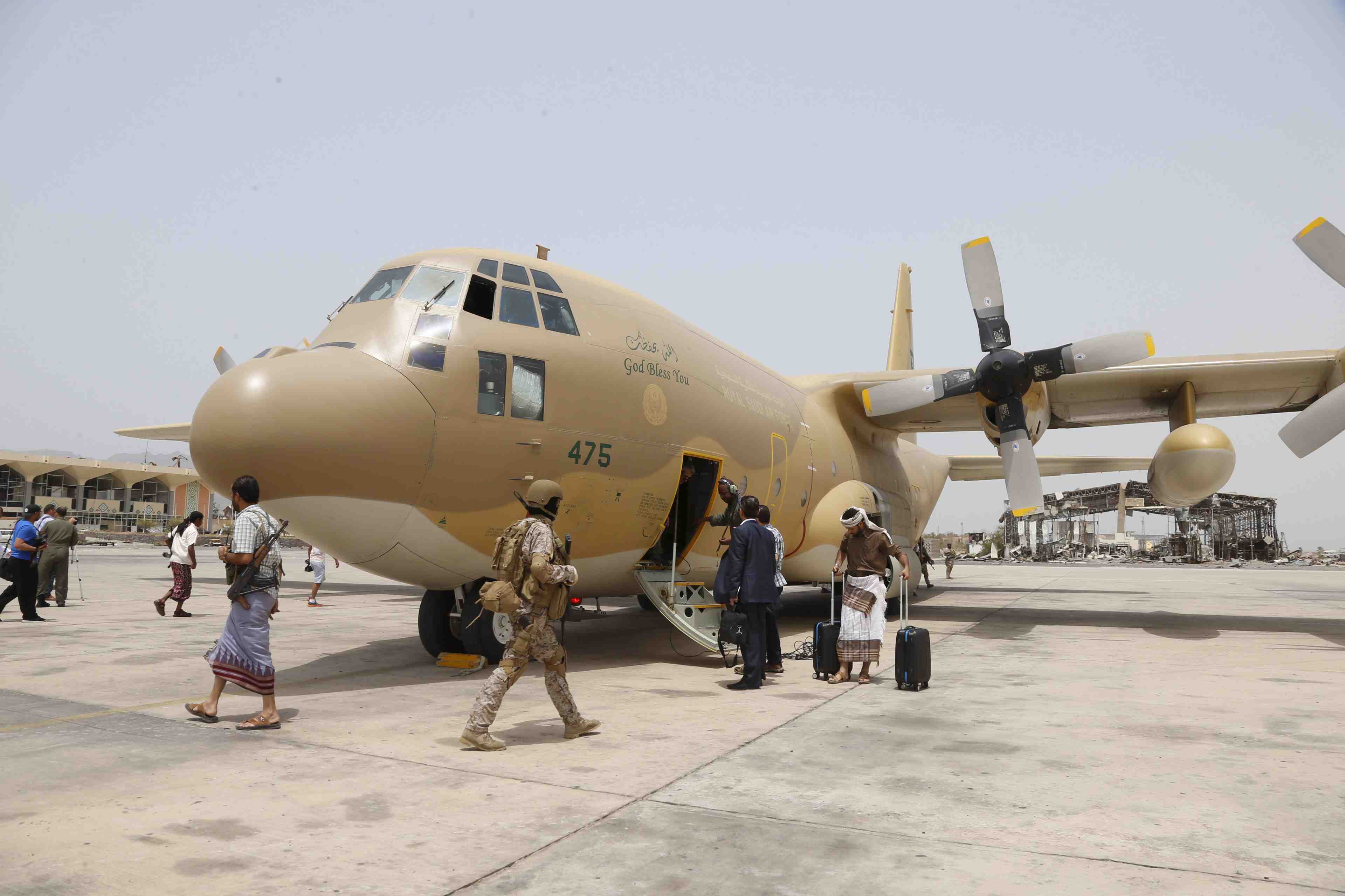 Raid aerien saoudien a taiz au yemen