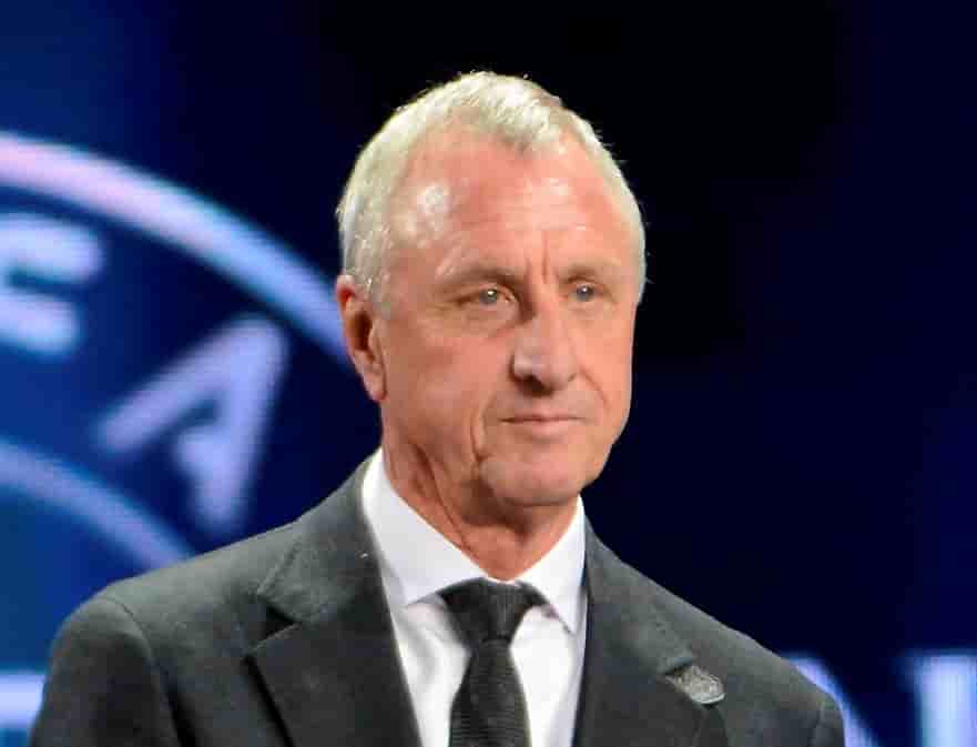 L’ancien attaquant neerlandais de legende johan cruyff est mort