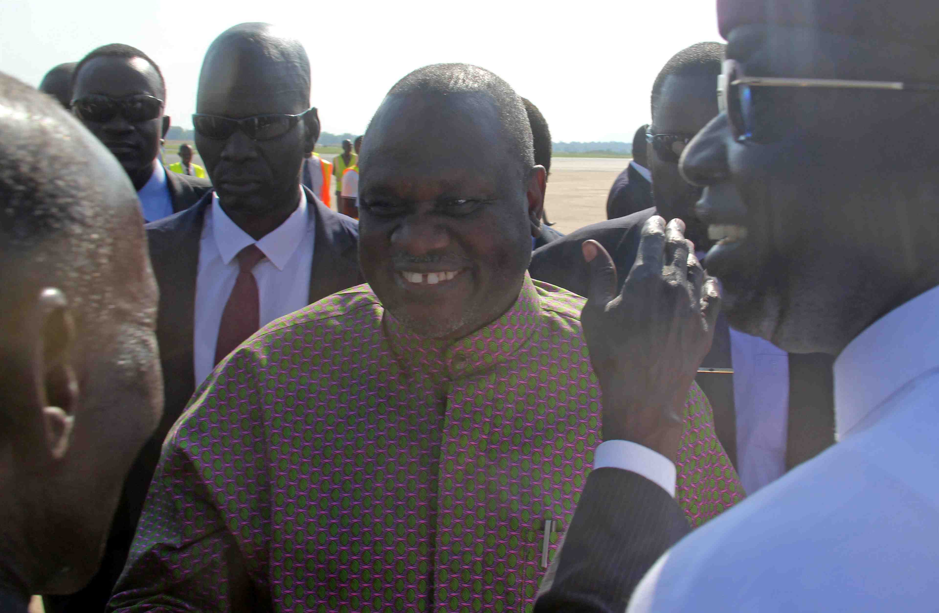 Le chef rebelle sud-soudanais riek machar de retour a juba