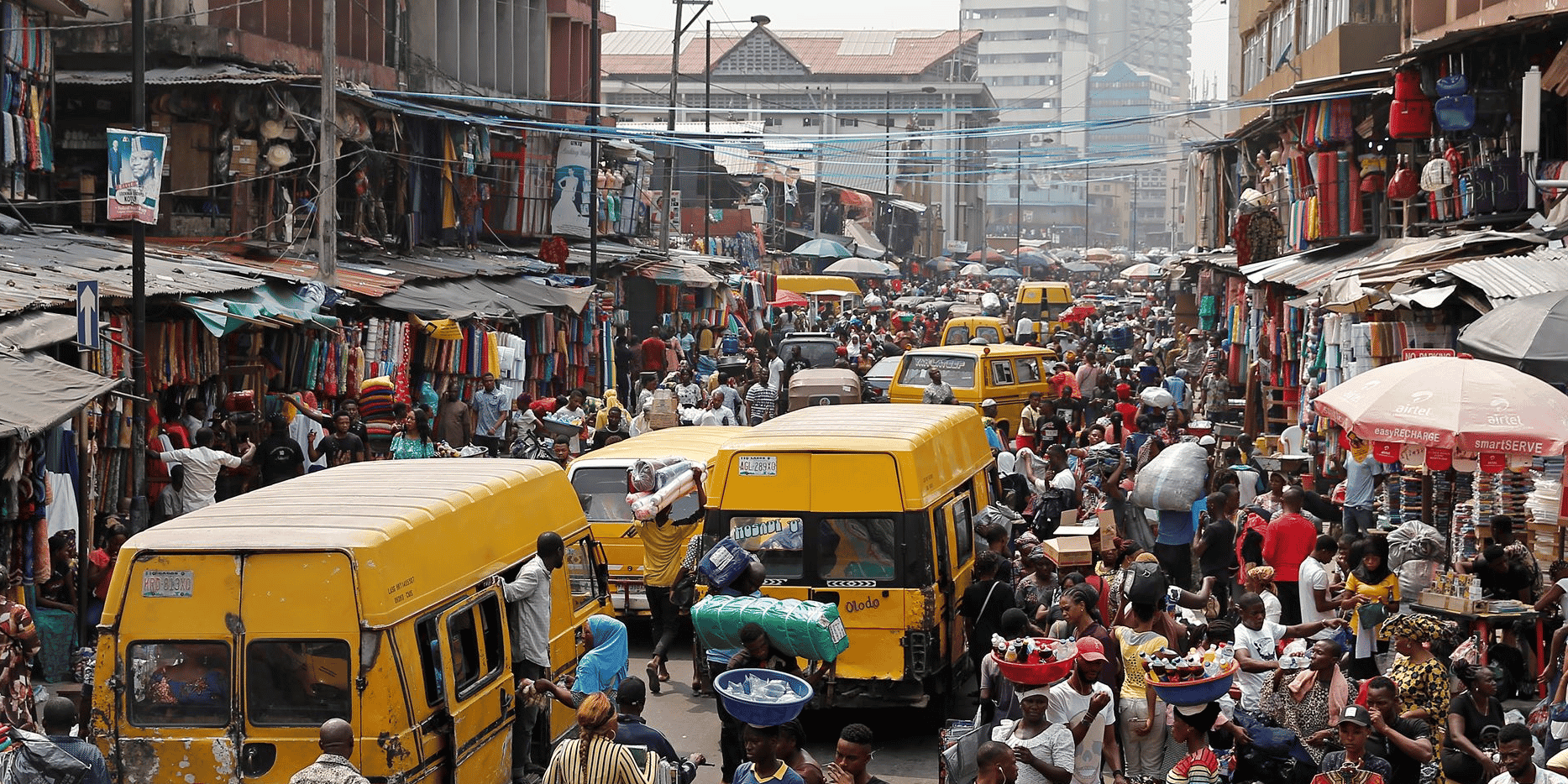 Nigeria Nigéria Lagos population démographie foule commerce trafic routes circulation Afrique