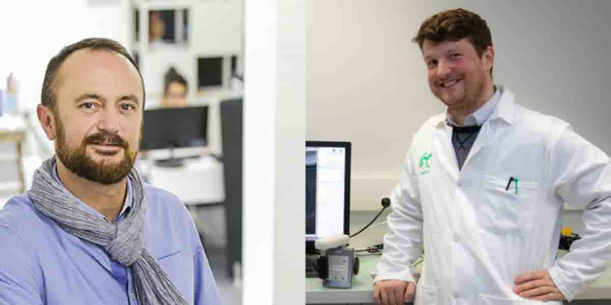 Frédéric Bonfils, directeur général de Loisirs Enchères, et Maxime Feyeux président de Treefrog Therapeutics.