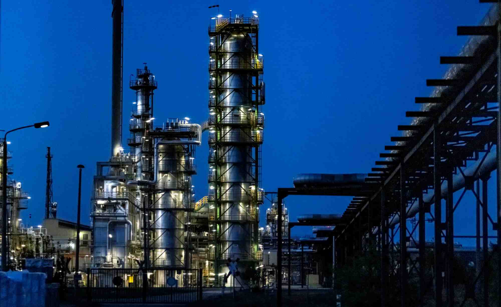 Installations industrielles de la raffinerie de petrole pck raffinerie a schwedt/oder