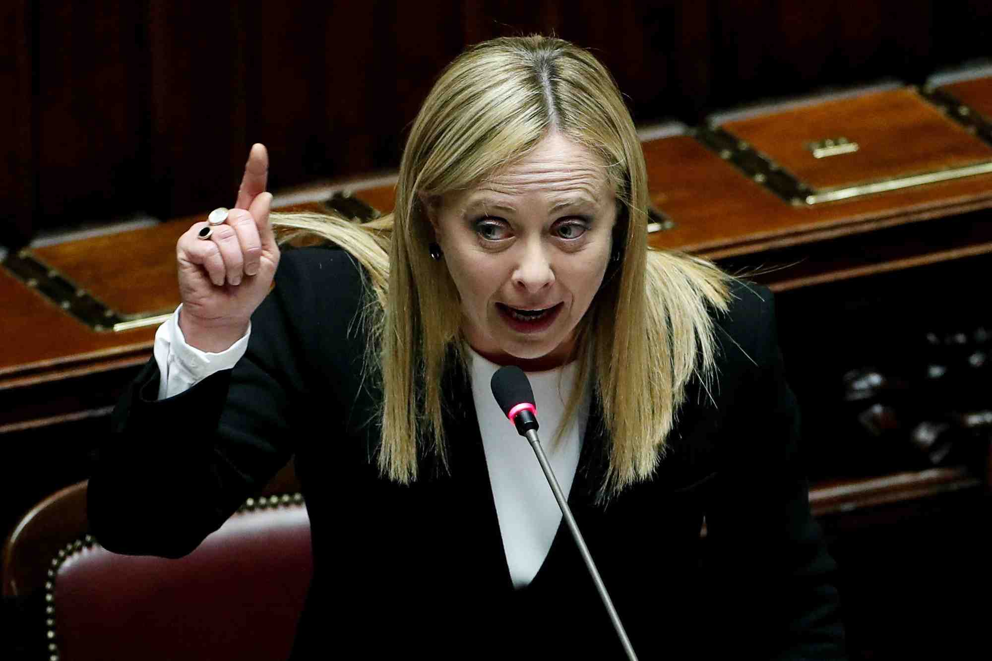 Photo d'archives du premier ministre italien giorgia meloni a rome, en italie