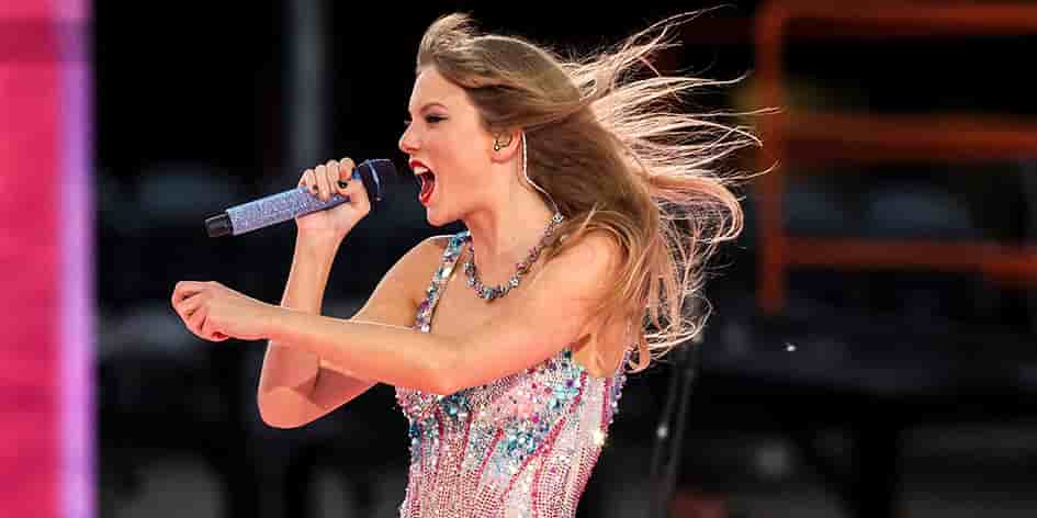Taylor Swift en concert.