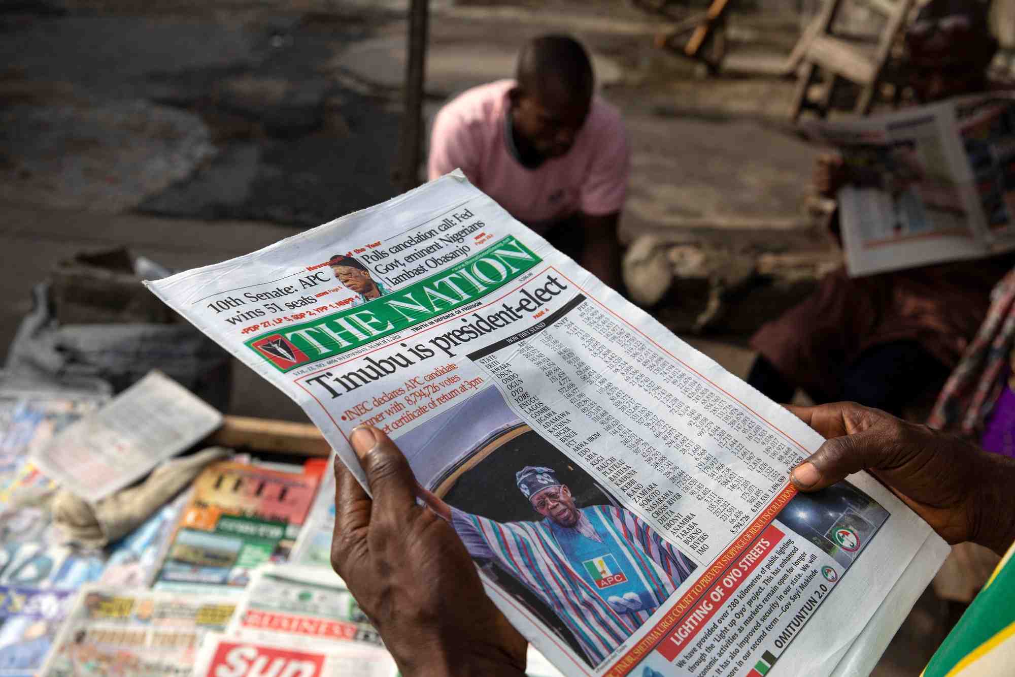 Nigeria: bola tinubu declare president elu