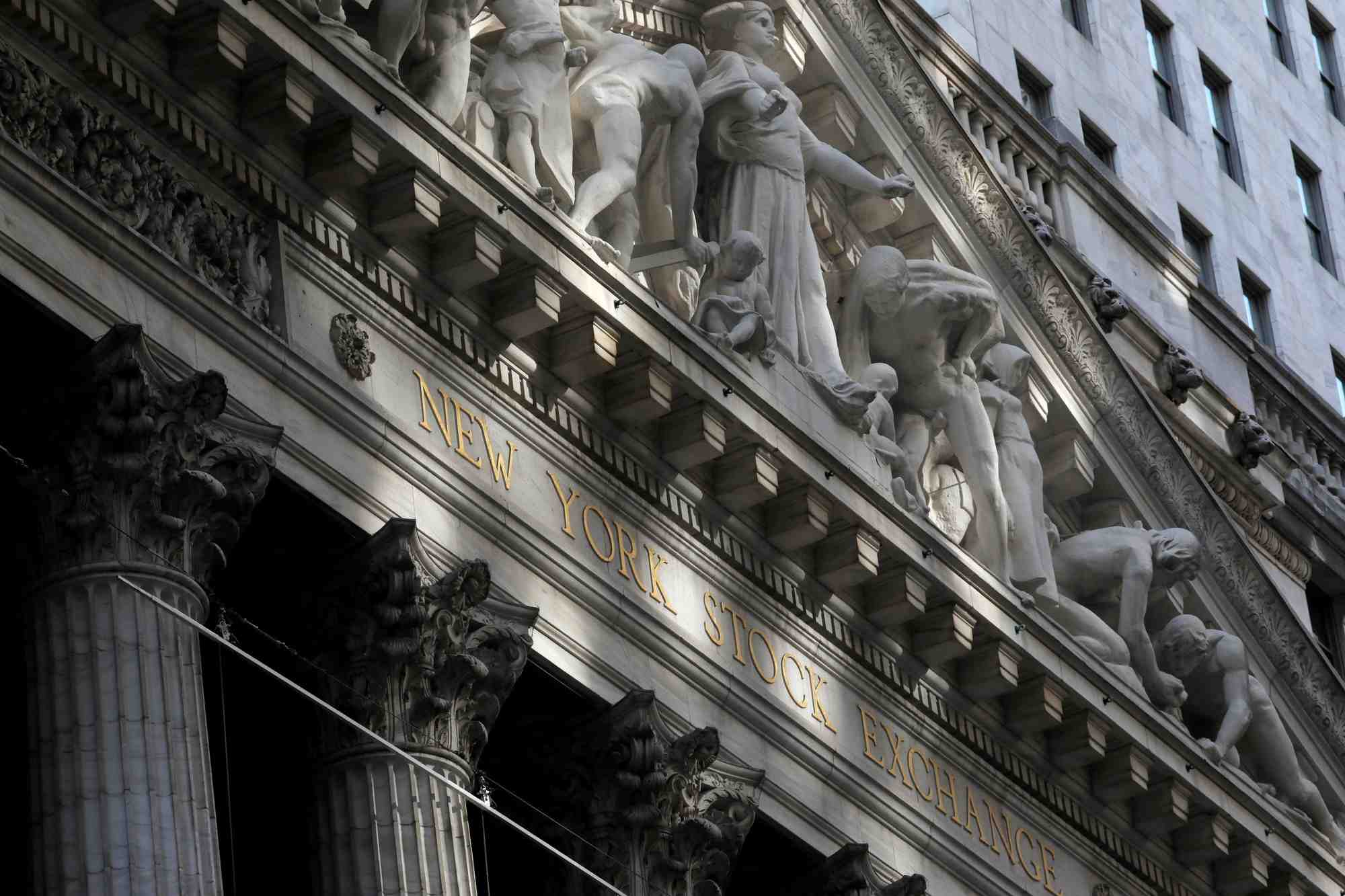 Batiment de la bourse de new york (nyse)