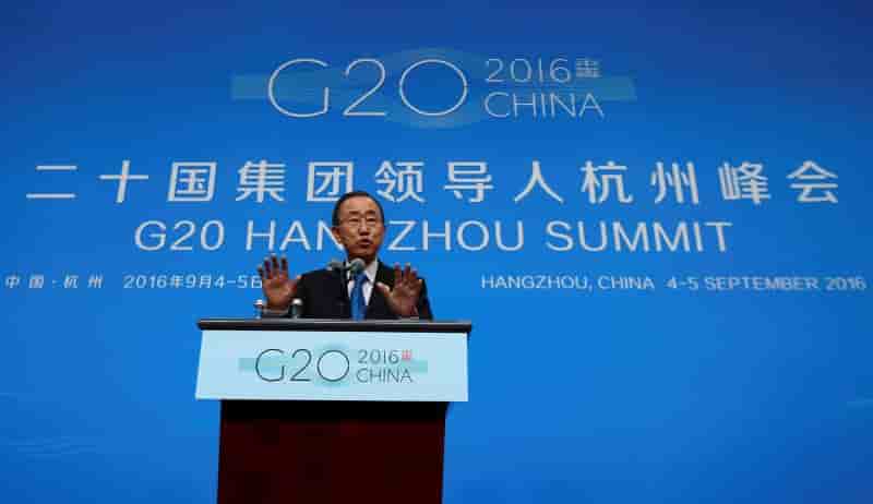 Ban ki-moon estime que le debat avec les climatosceptiques est termine