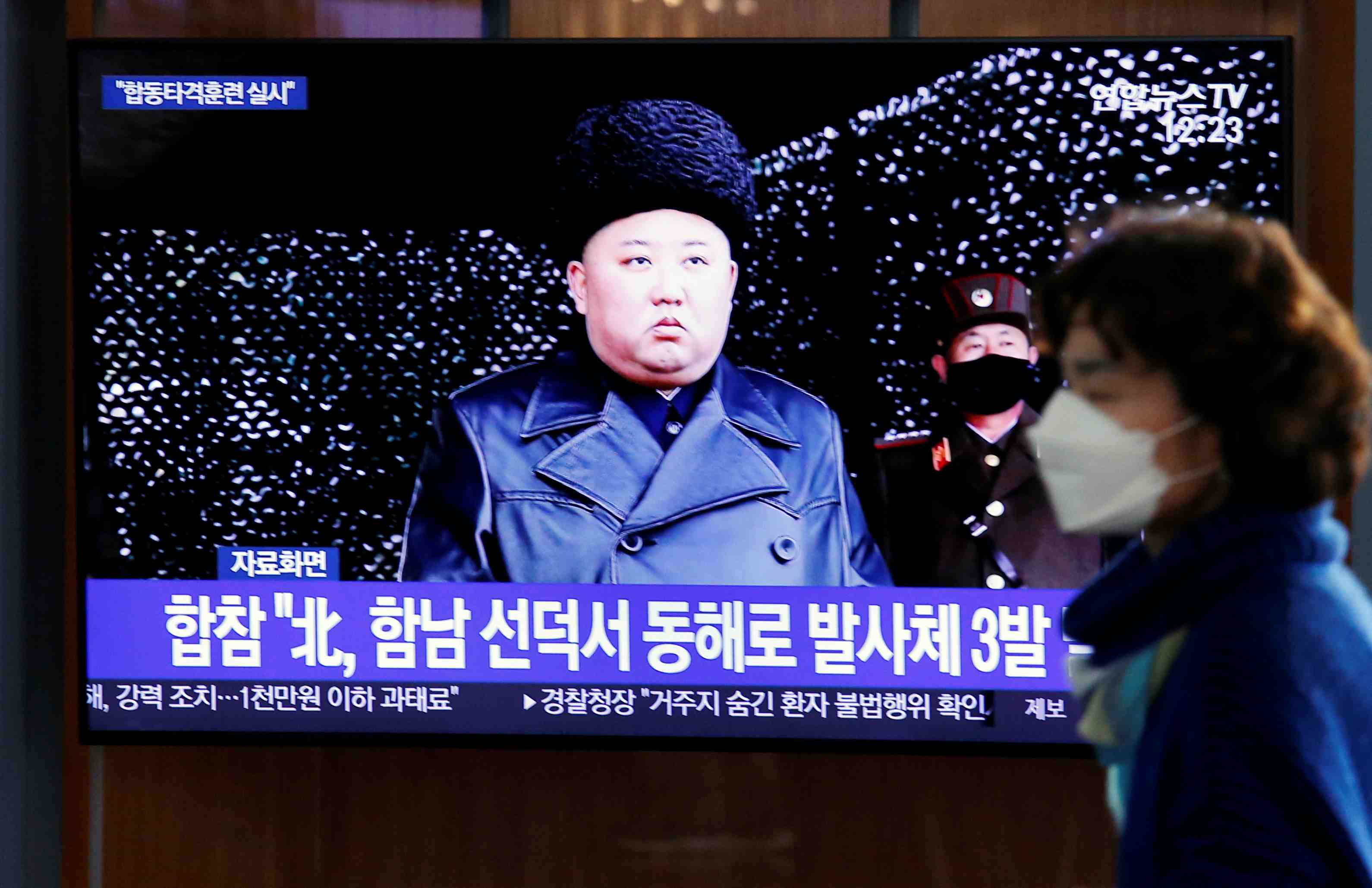 Coree du nord: kim a supervise un exercice militaire