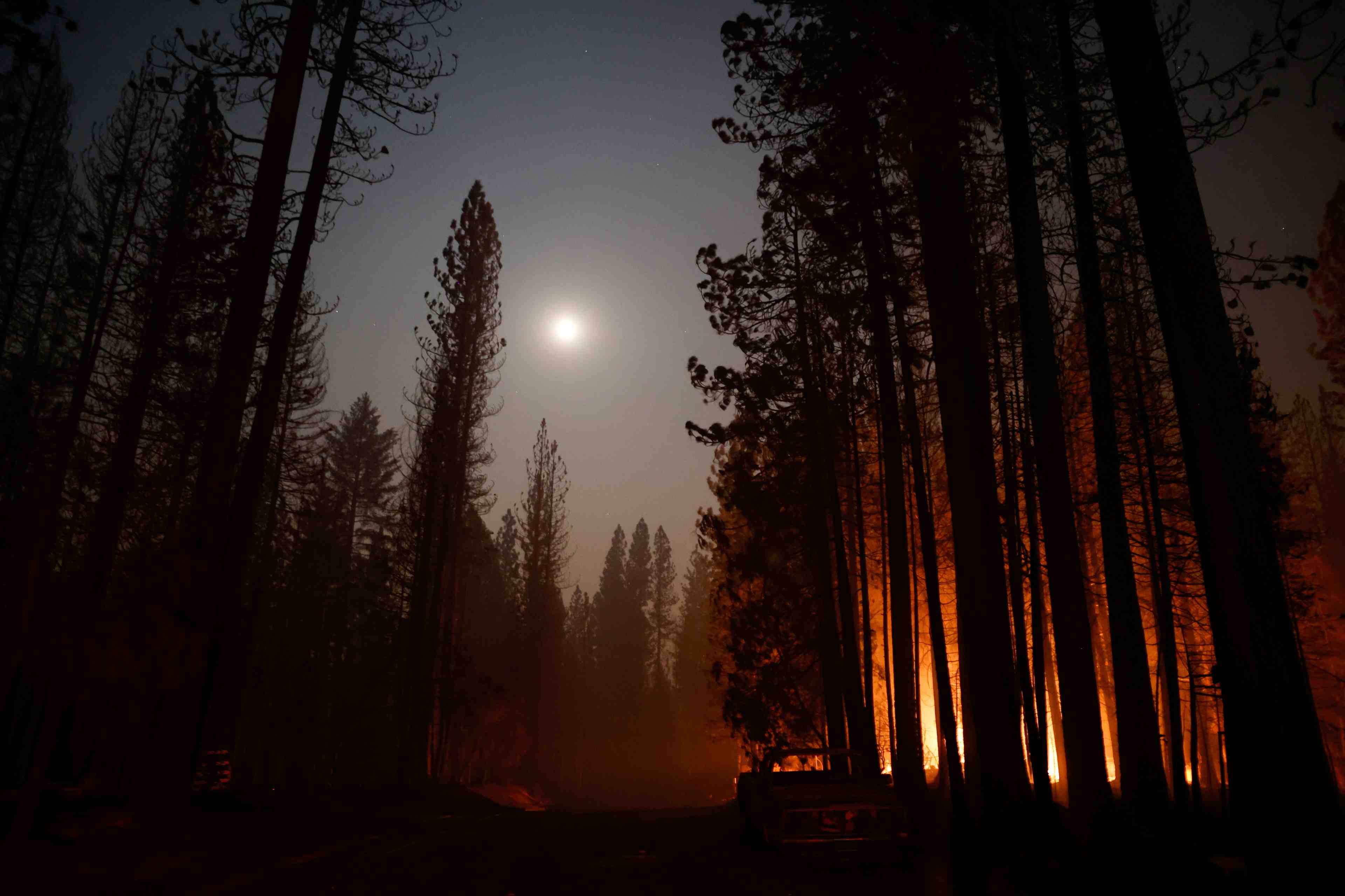 En californie, des vents violents attisent encore les feux de foret