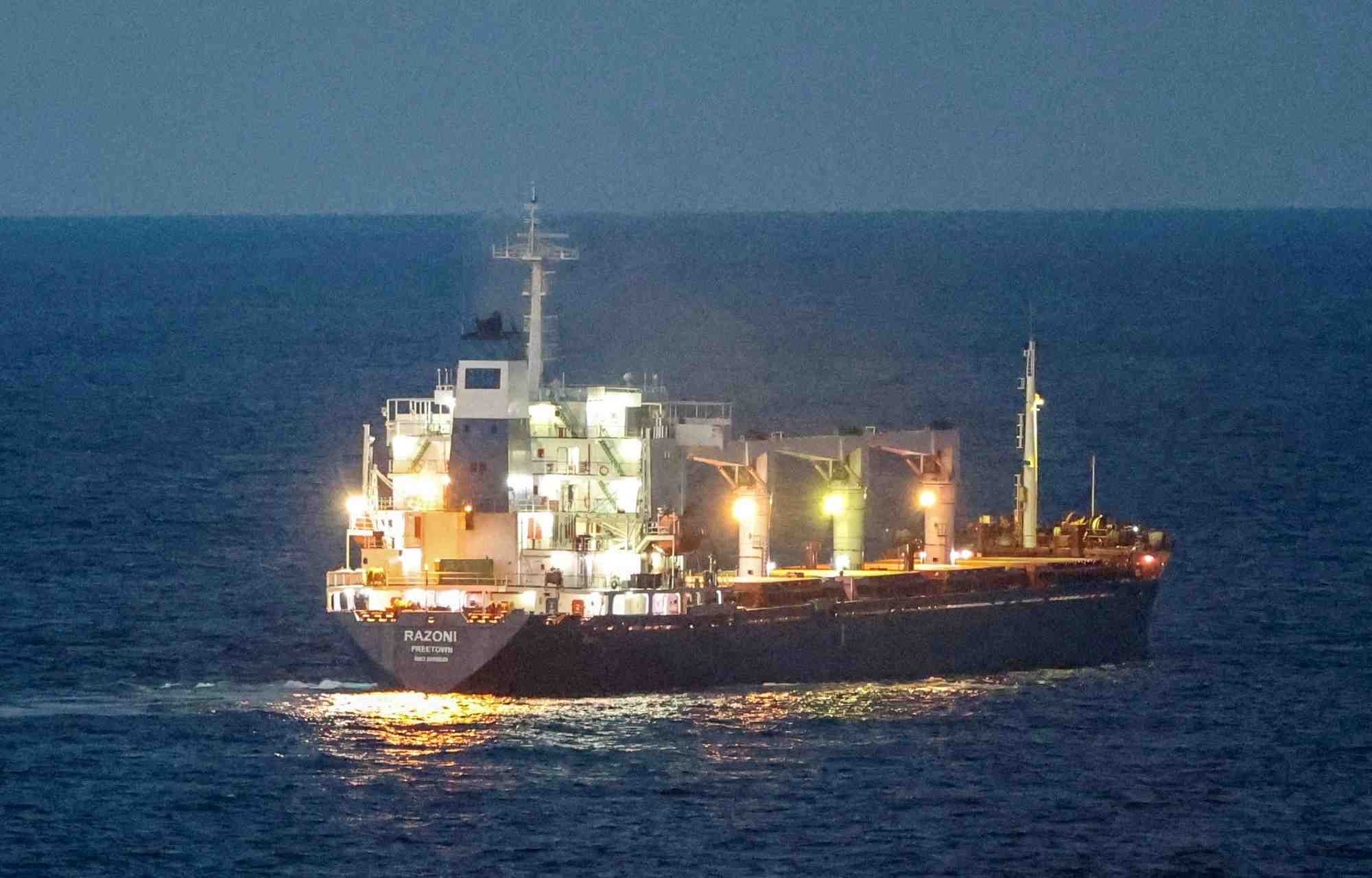 Photo d'archives d'un bateau transportant des cereales depuis les ports ukrainiens de la mer noire