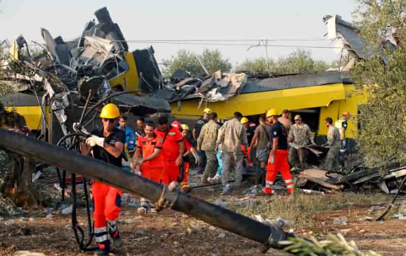 Le bilan de la collision de trains en italie s'alourdit